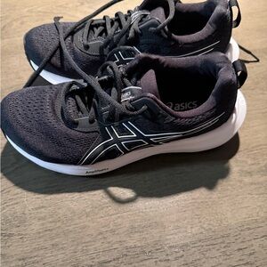 ASICS Charcoal and White Running Shoes